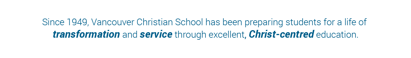 Preparing students for a life of transformation and service through Christ-Centred Education